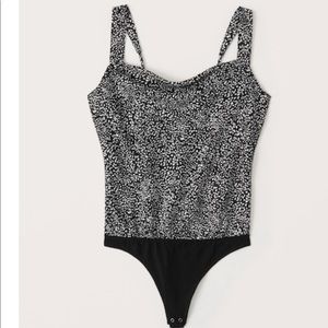 Abercrombie wide strap cowl neck cami body suit - new with tags